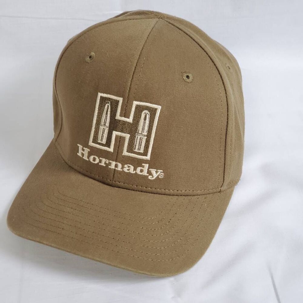 Hornady Embroidered Brown Cap Ballistic Logo Hat Adjustable